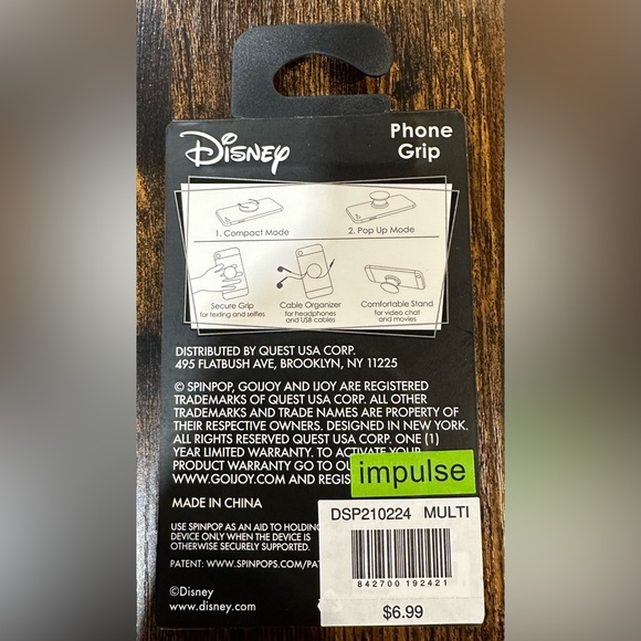 Disney Spinpop Princess And The Frog Phone Grip NWT - Picture 2 of 3